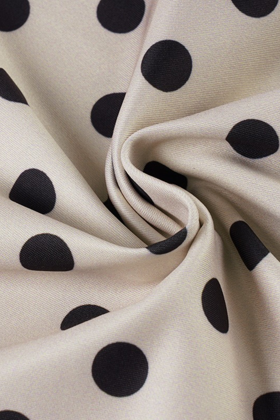 Casual Polka Dot Tie Flared Pants