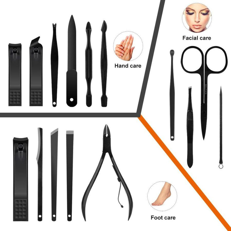 15 Piece Professional Manicure Set With Travel Case