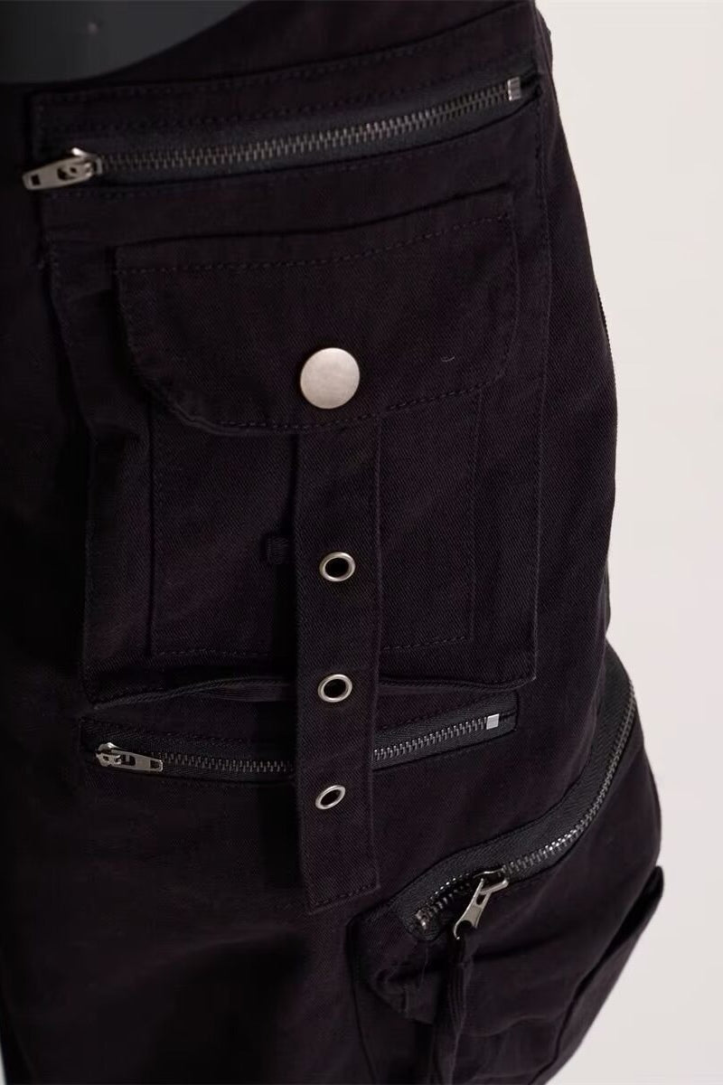 Retro Y2K Lace Up Wide Leg Jeans