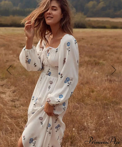 100% Cotton Ivory Maxi Gown