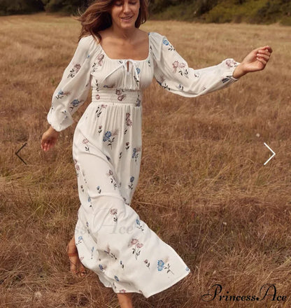 100% Cotton Ivory Maxi Gown