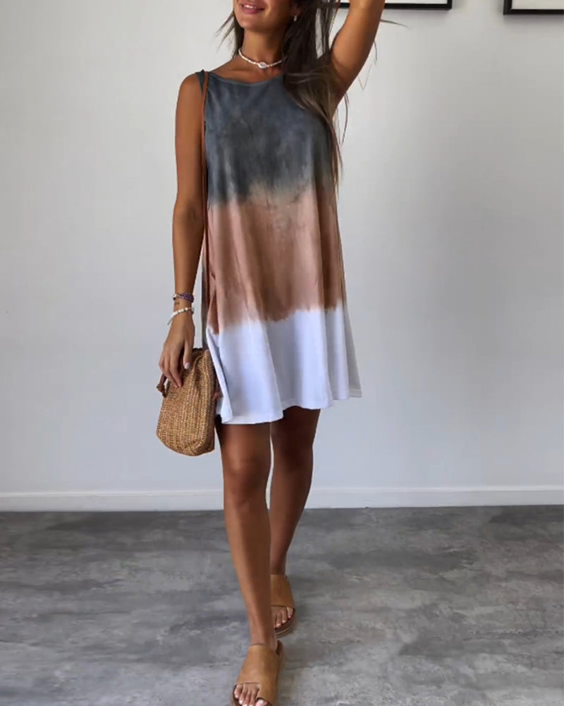 Vionette - Casual Gradient Dress