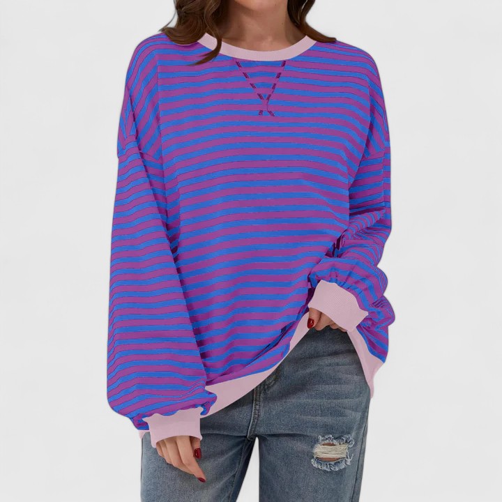 Kayli | Women's Oversized Striped Sweater