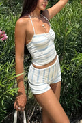 Fresh Stripe Two Piece Swim Set