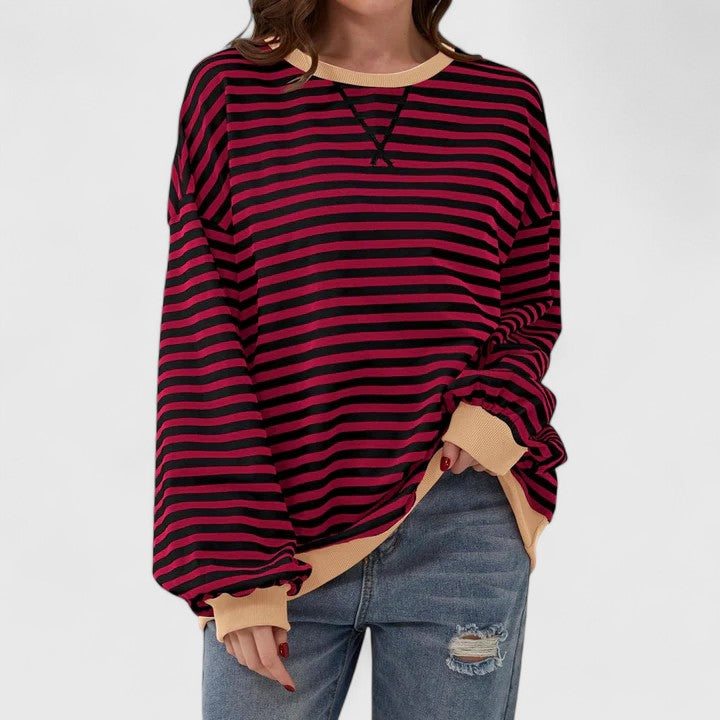 Kayli | Women's Oversized Striped Sweater