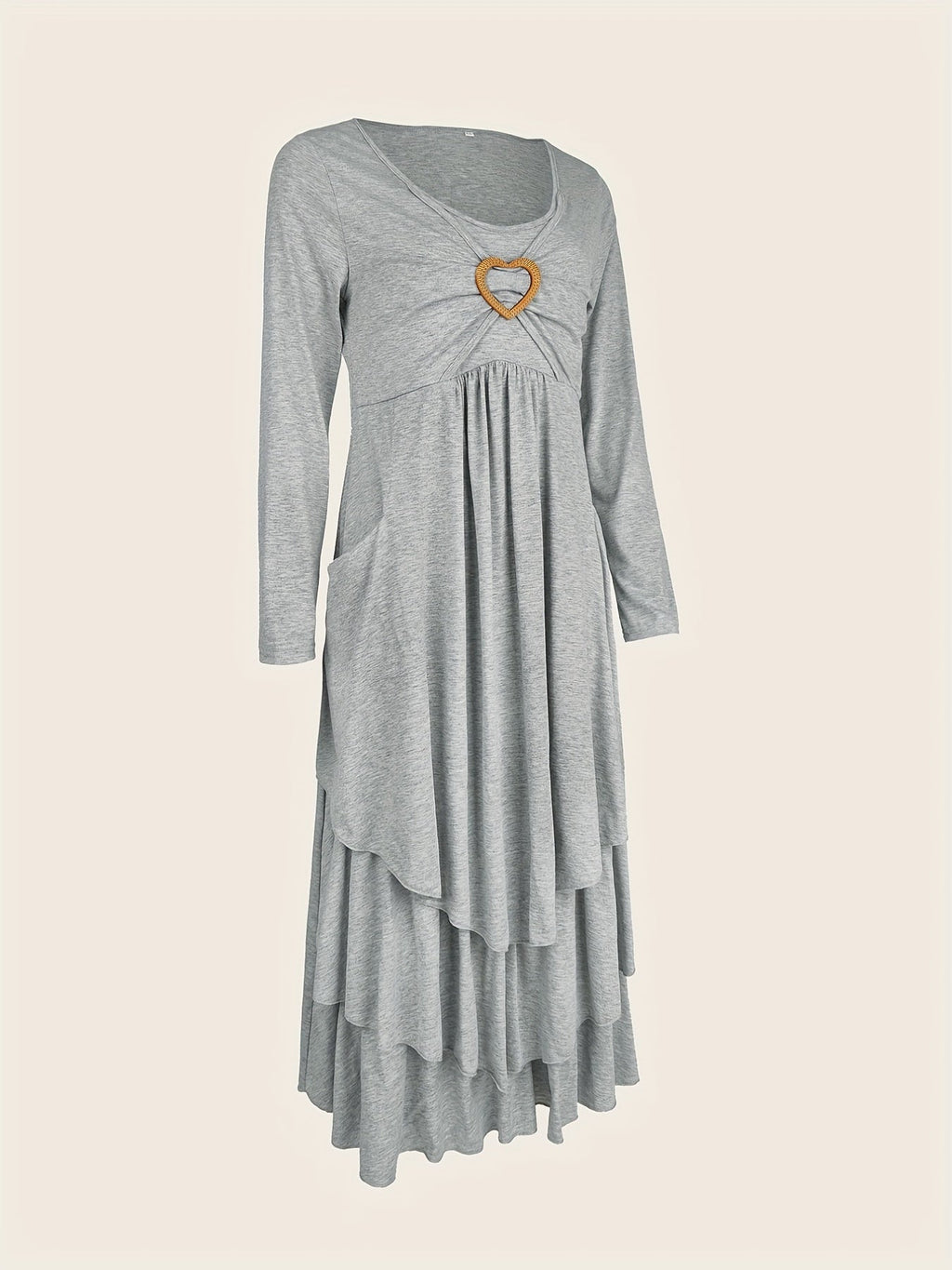 Angie-Elegant Dress With Heart Detail