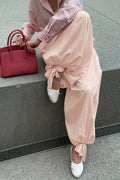 Elegant Loose Tie Harem Pants