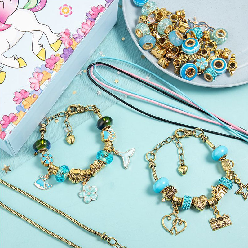 68pcs Charm Bracelet Making Kit for Girls