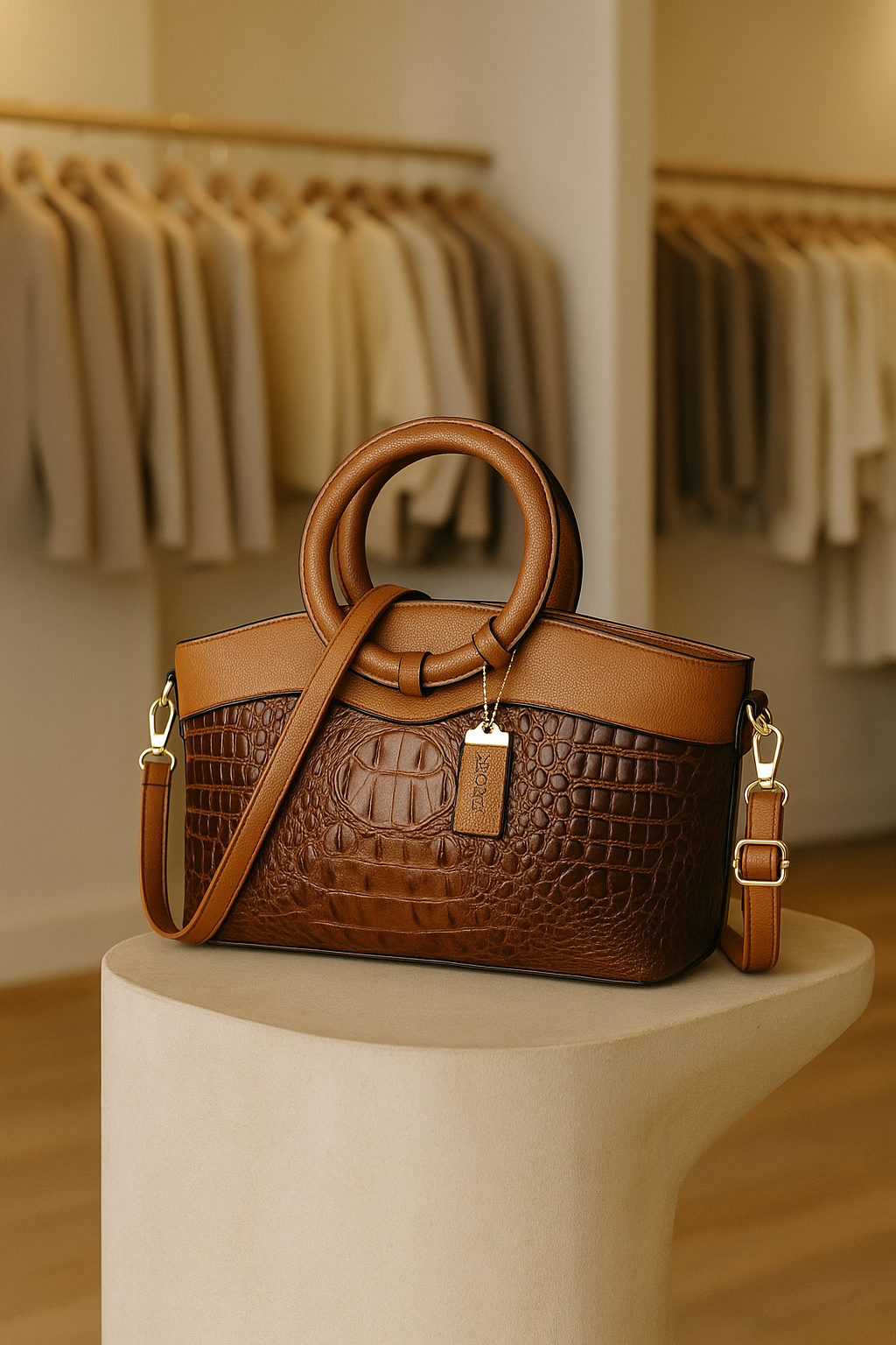 Ella Classic Croc | Versatile Vintage Bag