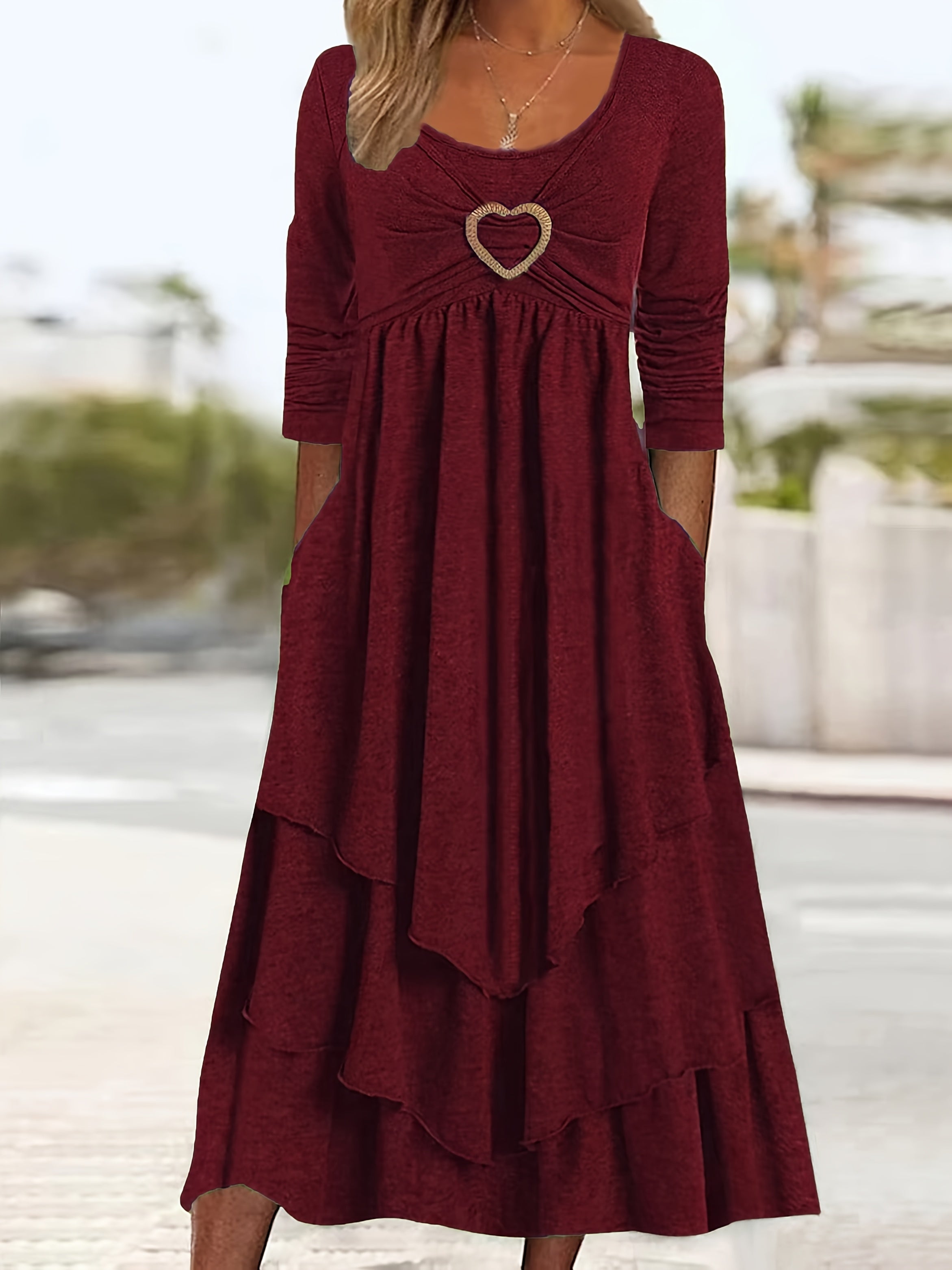 Lucile-Plus Size-Long Sleeve Dress
