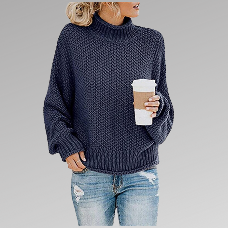 Valerianne | Women's Chunky Knit Turtleneck Sweater