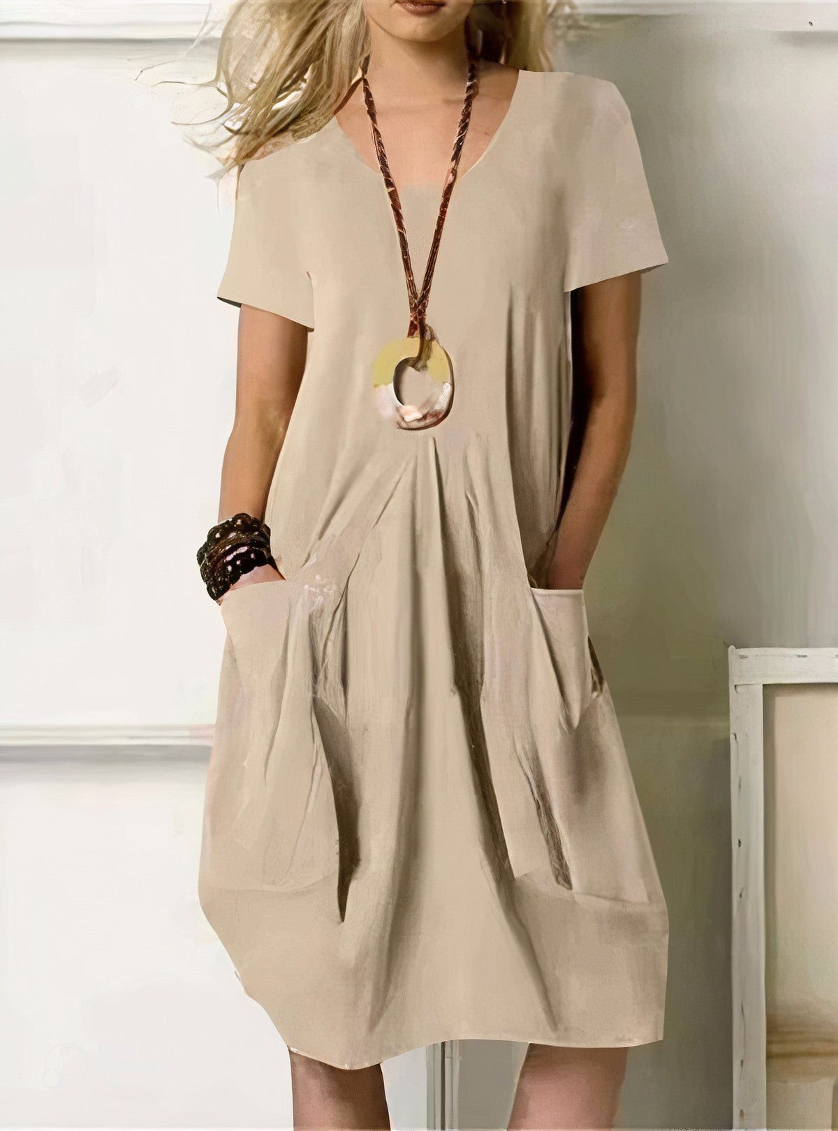 Harbor | Relaxed Pocket Midi Dress