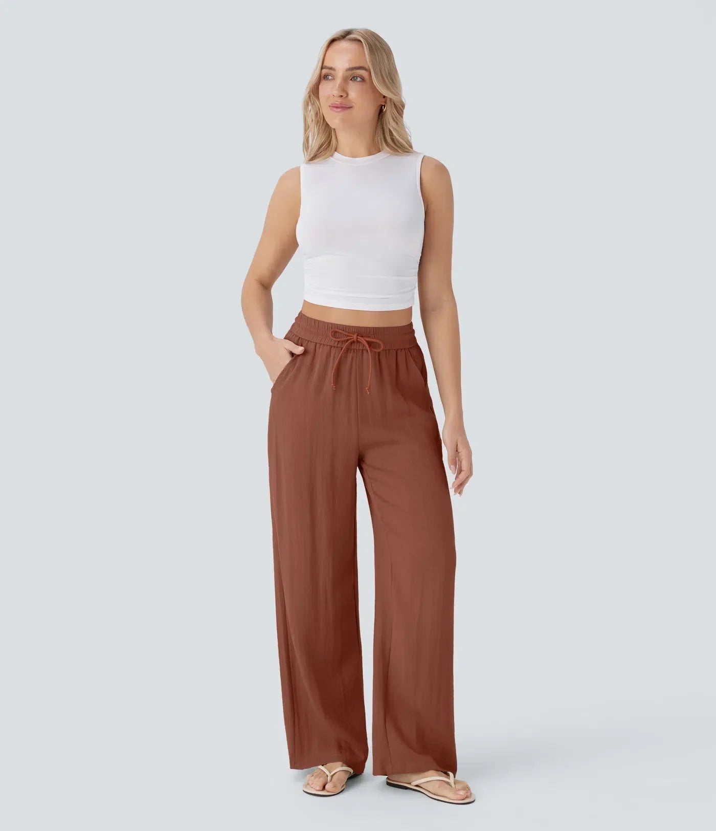 Zafeiria - Elegant Linen Pants
