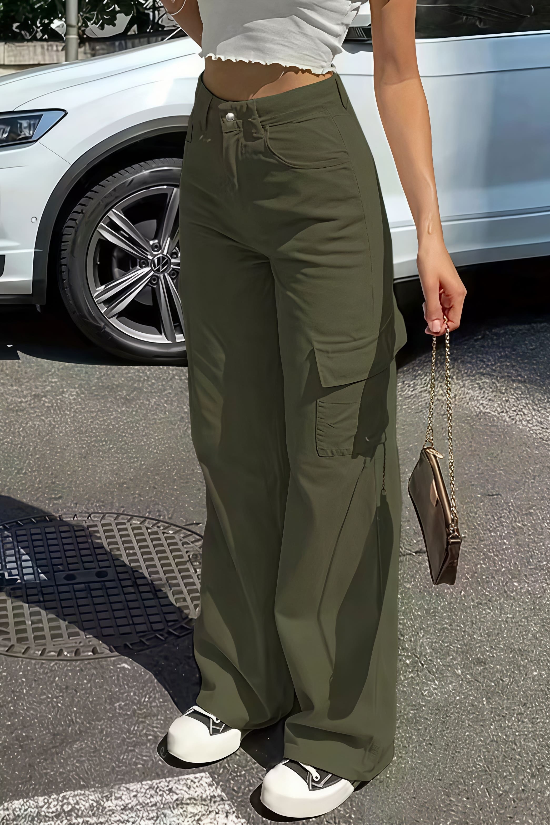 Pocket Cargo Straight Pants