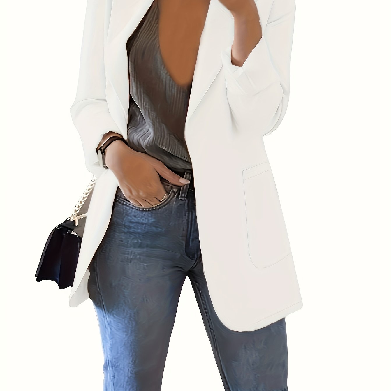 Elegant Tailored Longline Blazer for Business