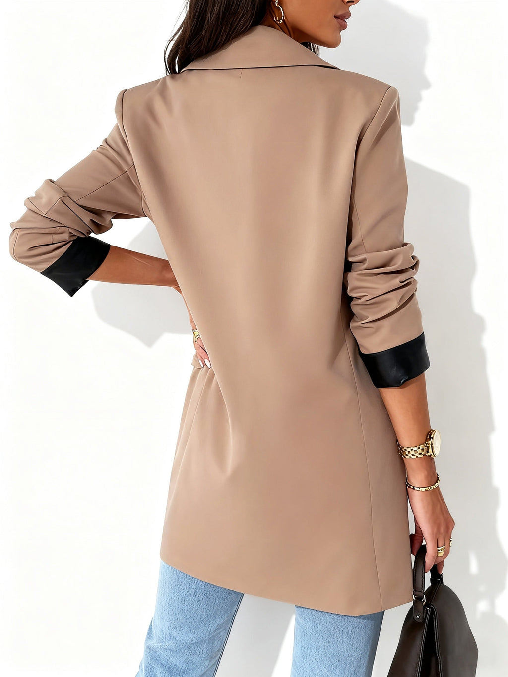 Double Breasted Tailored Blazer for Business Casual