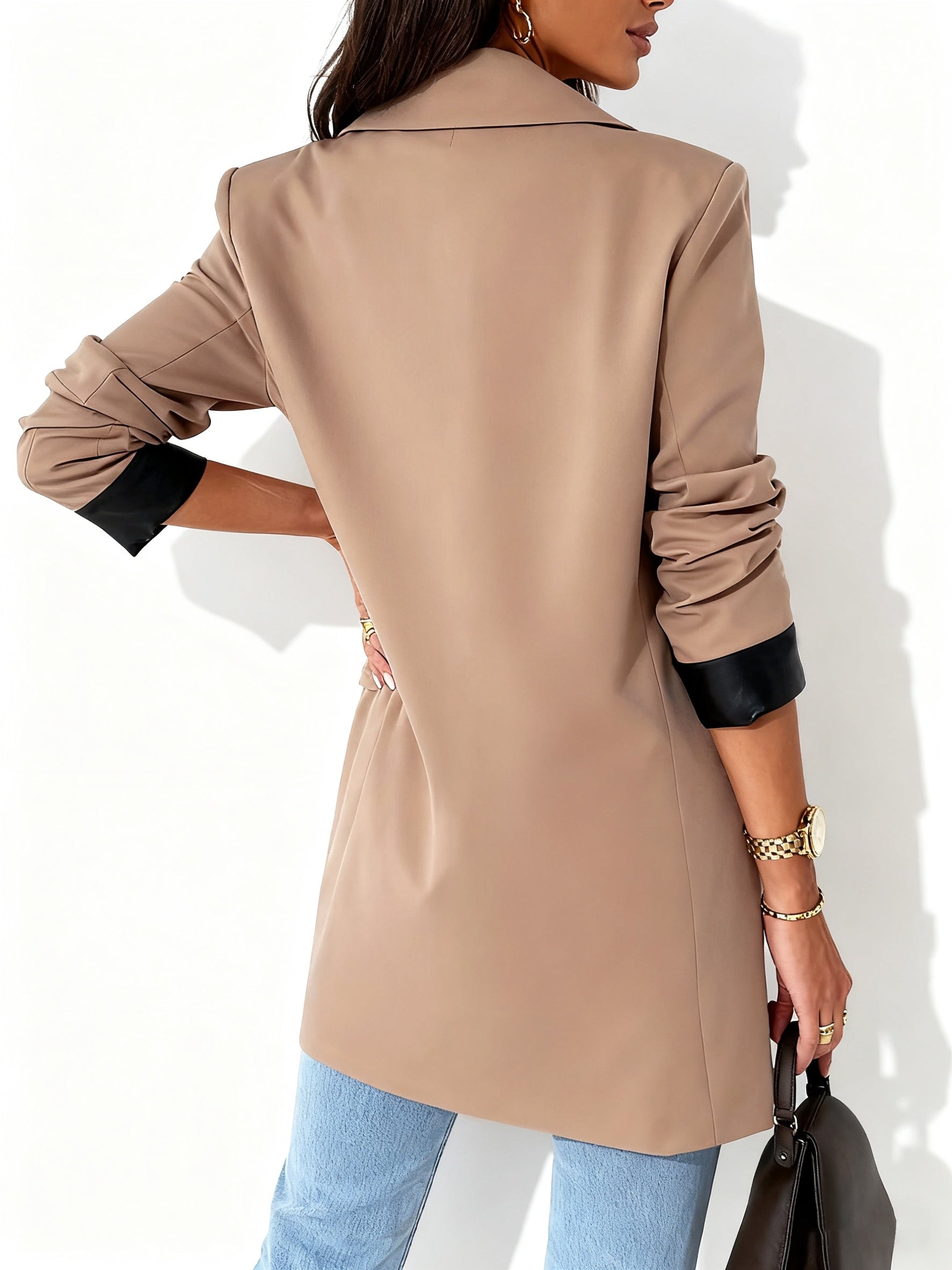 Double Breasted Tailored Blazer for Business Casual