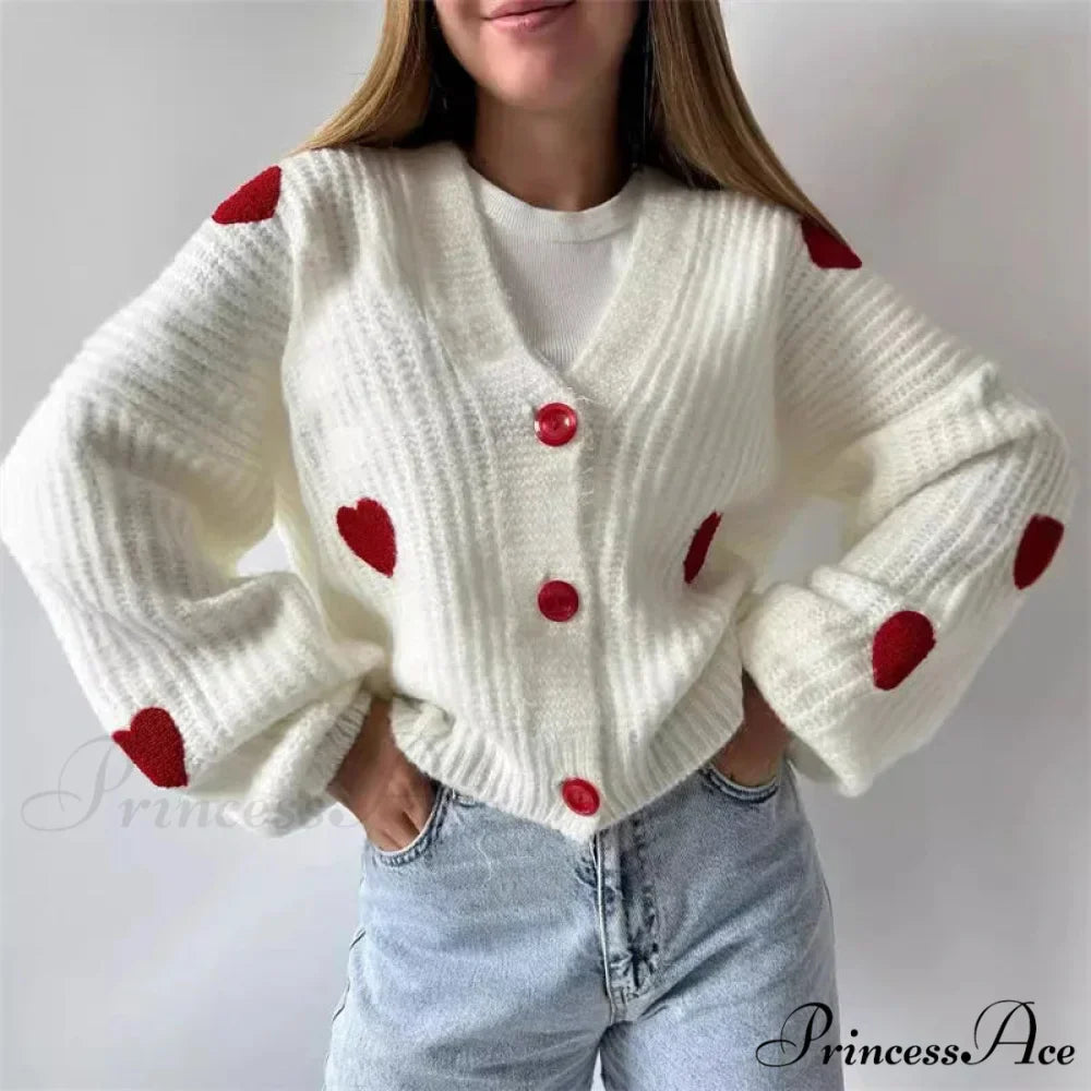 3D Heart Patchwork Valentine’s Day Sweater