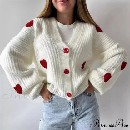 3D Heart Patchwork Valentine’s Day Sweater