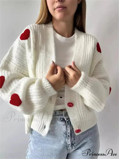 3D Heart Patchwork Valentine’s Day Sweater