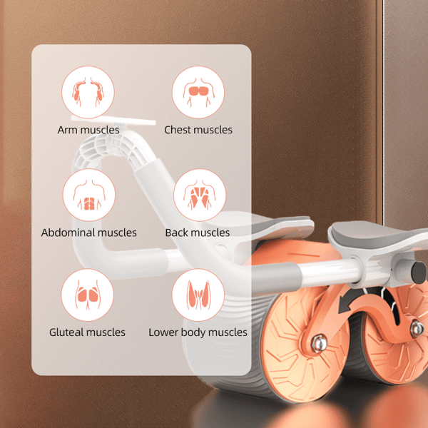Elbow Support Rebound Abdominal Wheel(Get A Free Yoga Mat)
