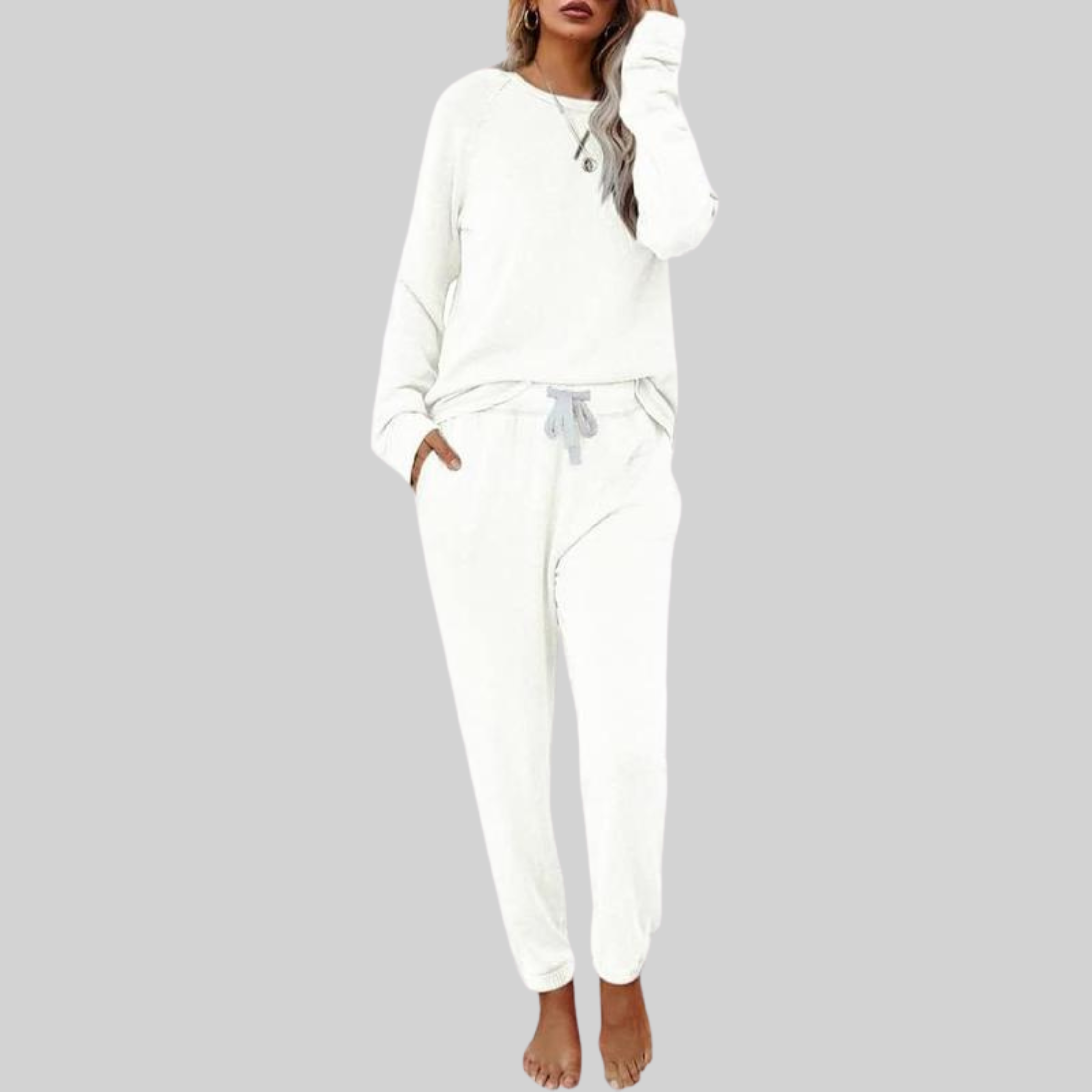 Long Sleeve Jogger Two Piece Set for Casual Style