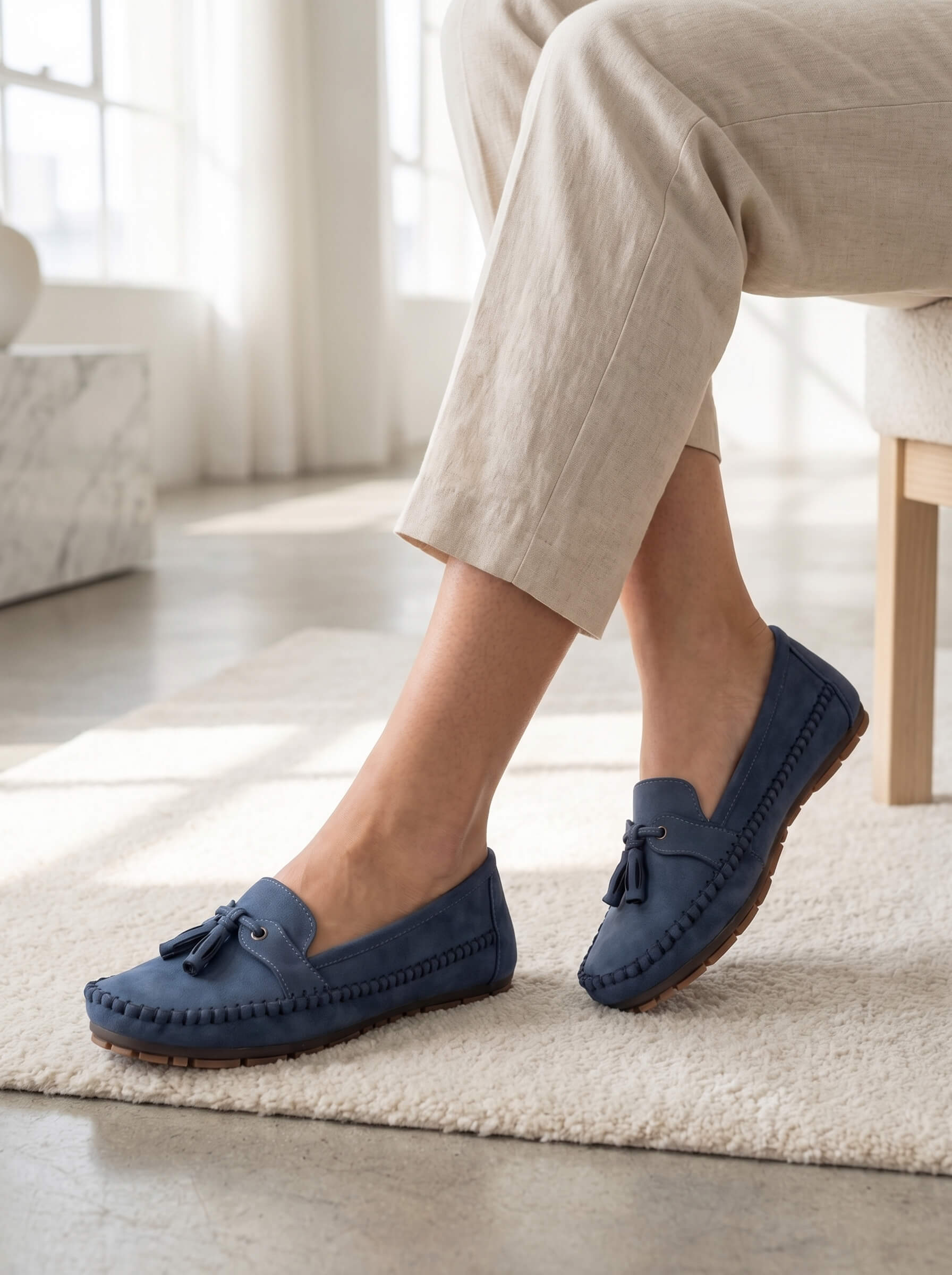 Tassel Suede Moccasin Casual Loafer