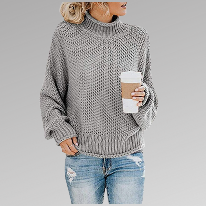Valerianne | Women's Chunky Knit Turtleneck Sweater