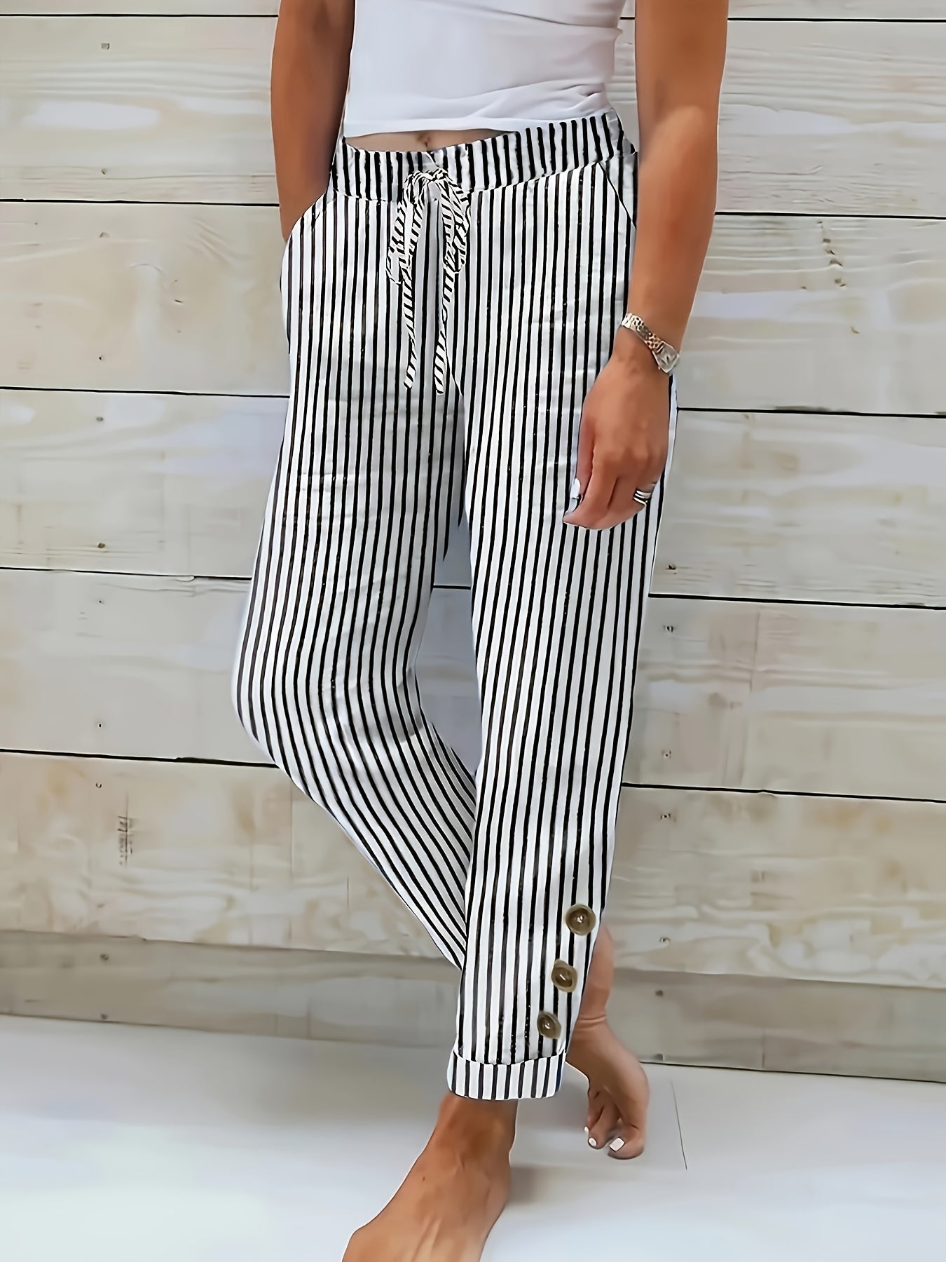 Lenie | Stretch Waist Trousers