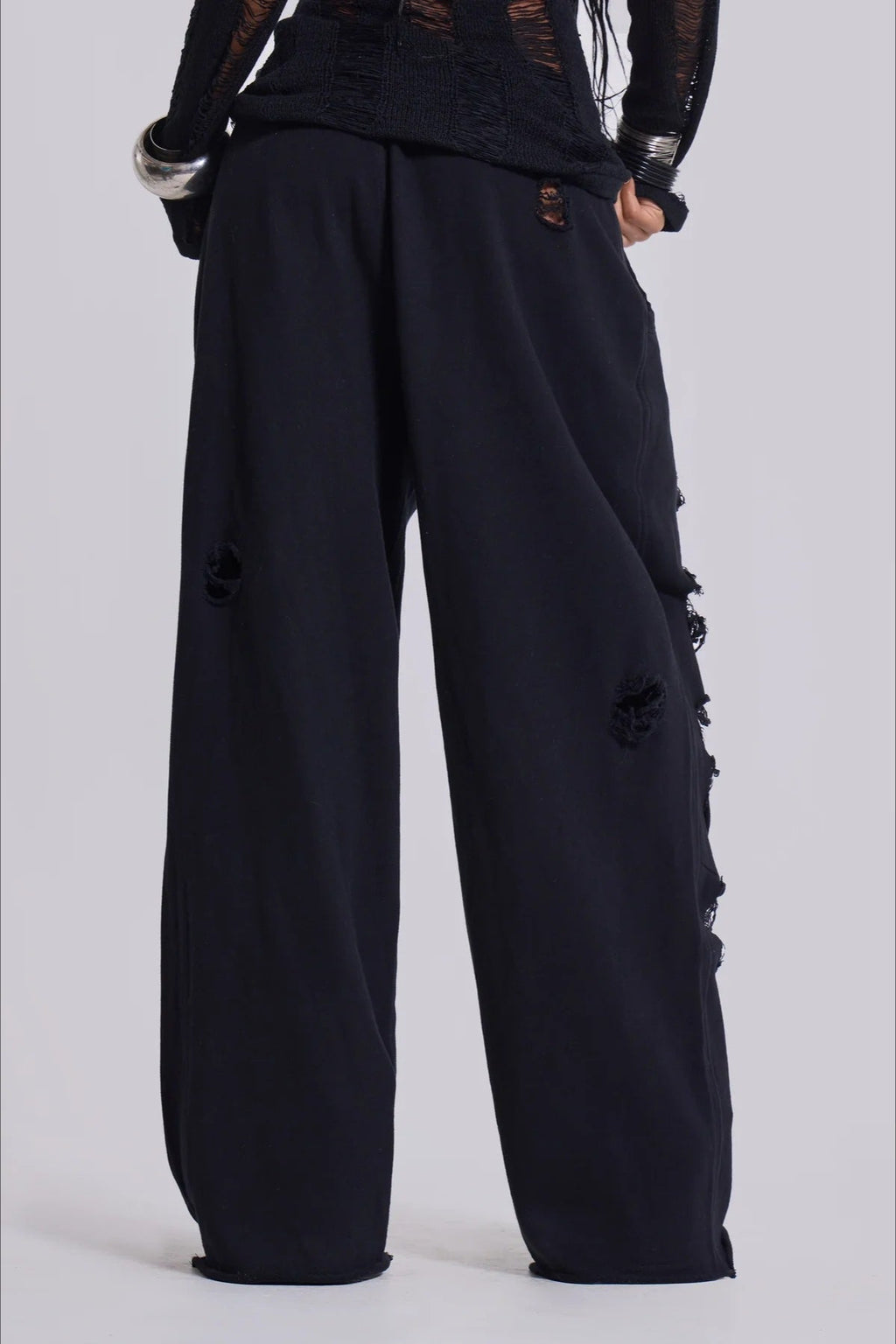 Street Style Loose Ripped Pants