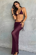 Sexy Mesh Bikini Three Piece Swim Set