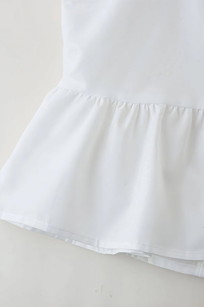 White Bow Slim Fit Cami Top