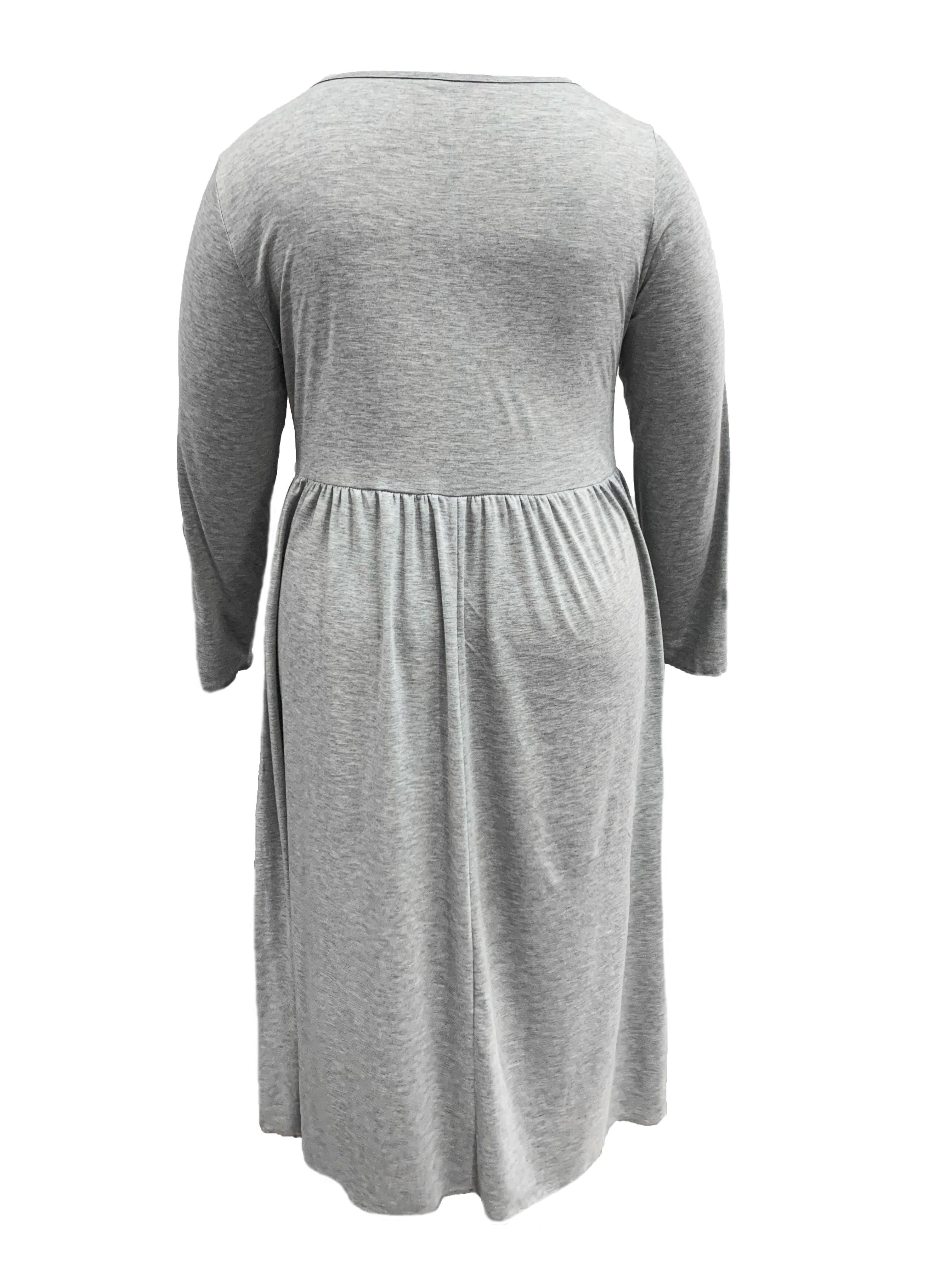 Lucile-Plus Size-Long Sleeve Dress