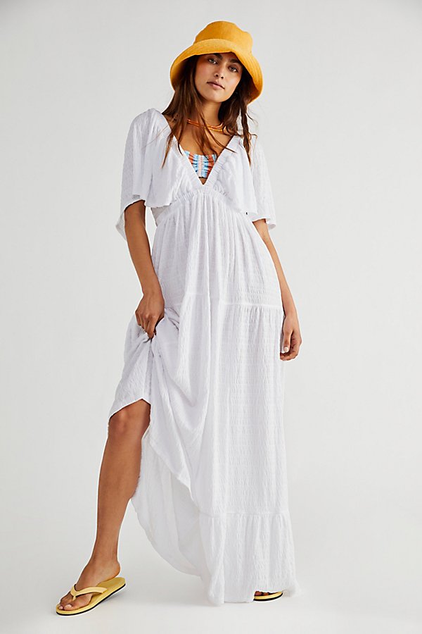 Black Embroidery Round Neck Flare Boho Dress