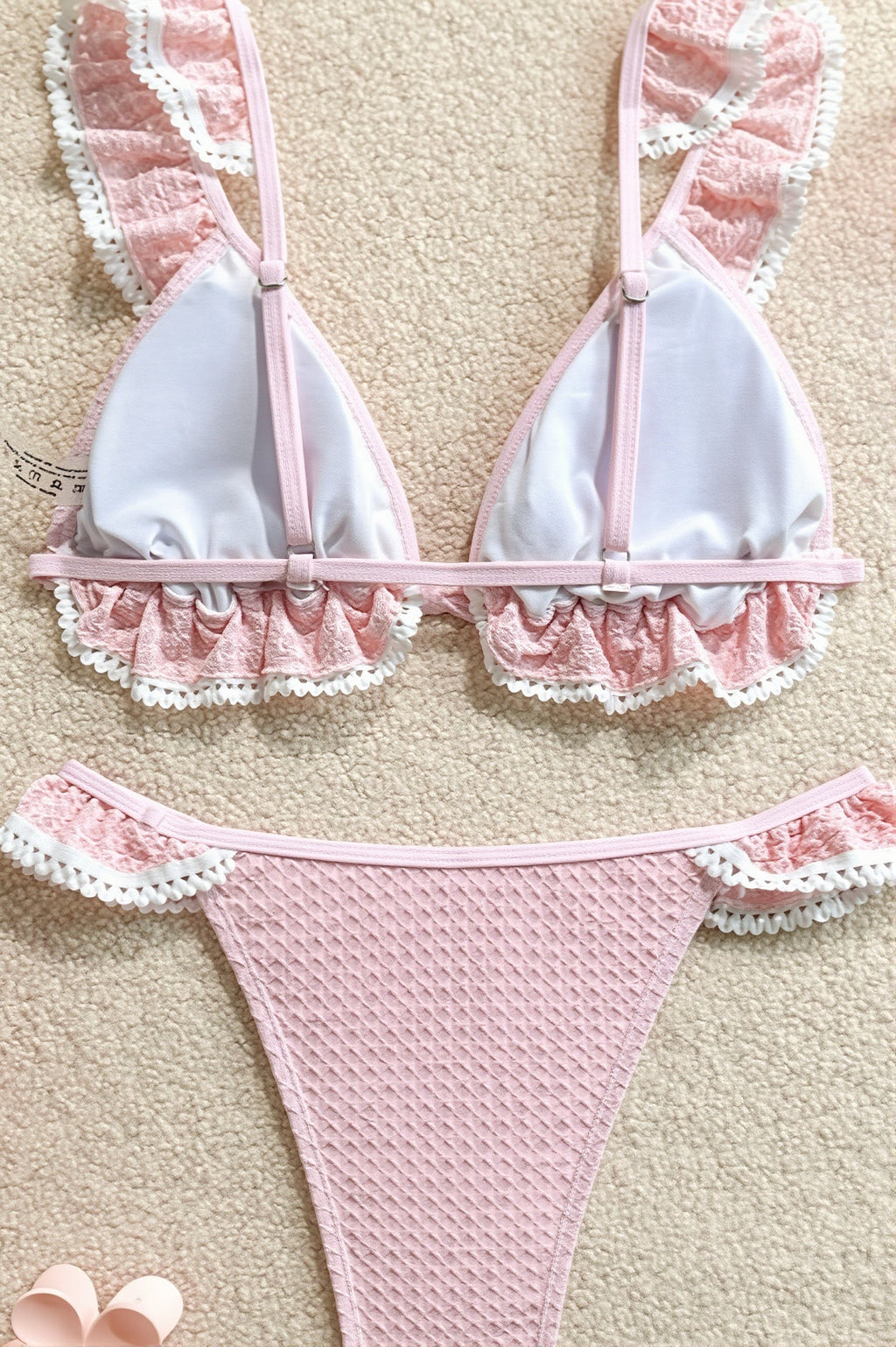 Lace Ruffle Sweet Bikini Set