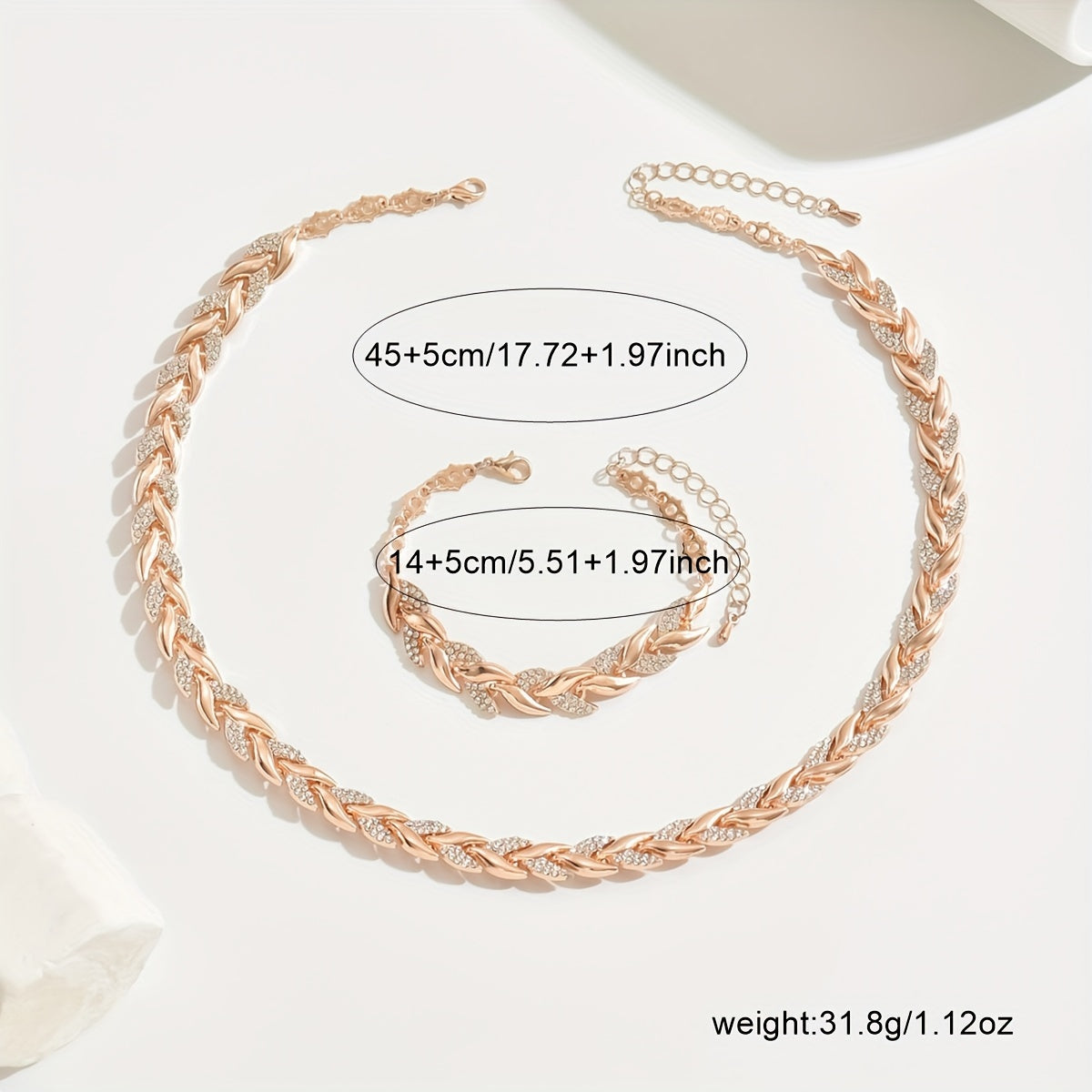 Sheila - Elegant Glass Rhinestone Fish Tail Set