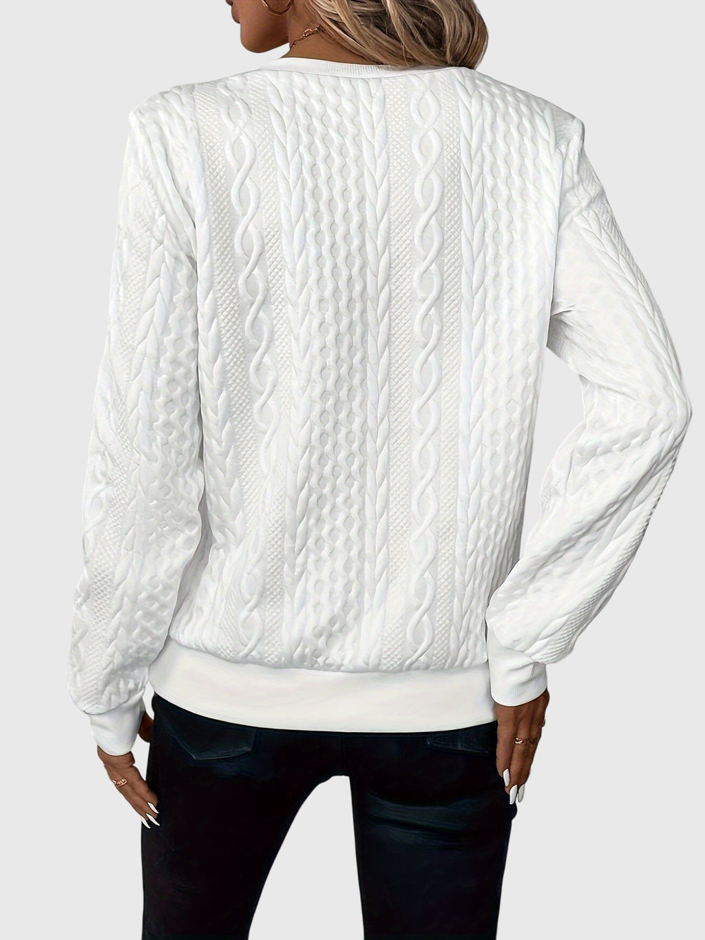 Nora | Women's Cable Knit Quarter-Zip Sweater