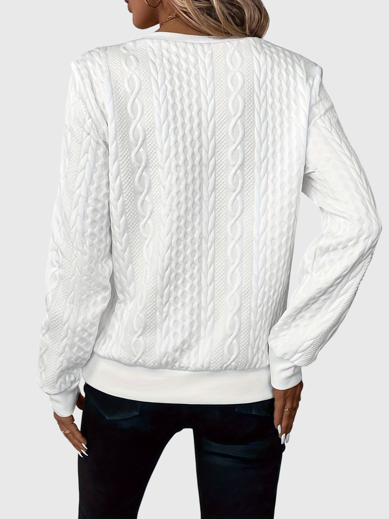Nora | Women's Cable Knit Quarter-Zip Sweater
