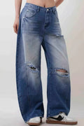 Vintage Distressed Heavy Loose Jeans