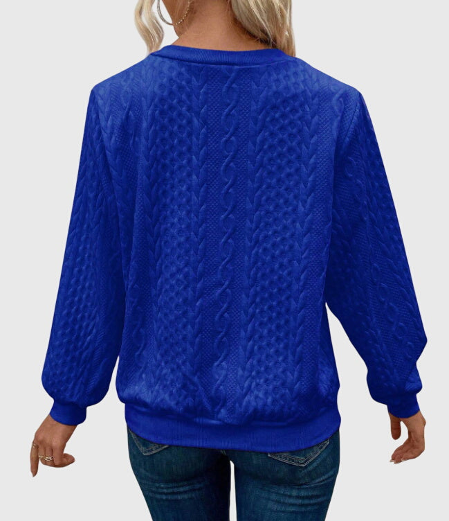 Nora | Women's Cable Knit Quarter-Zip Sweater