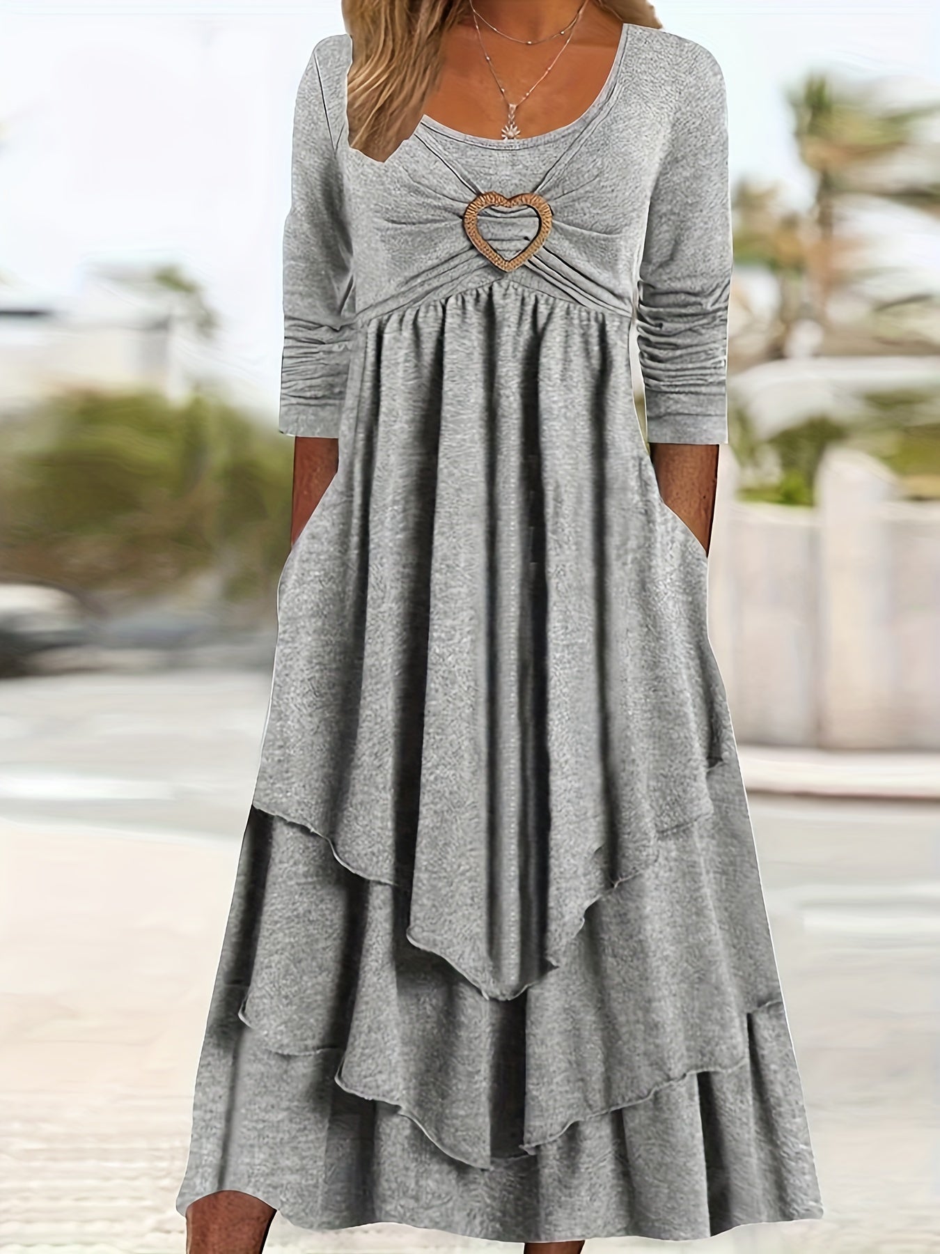 Lucile-Plus Size-Long Sleeve Dress