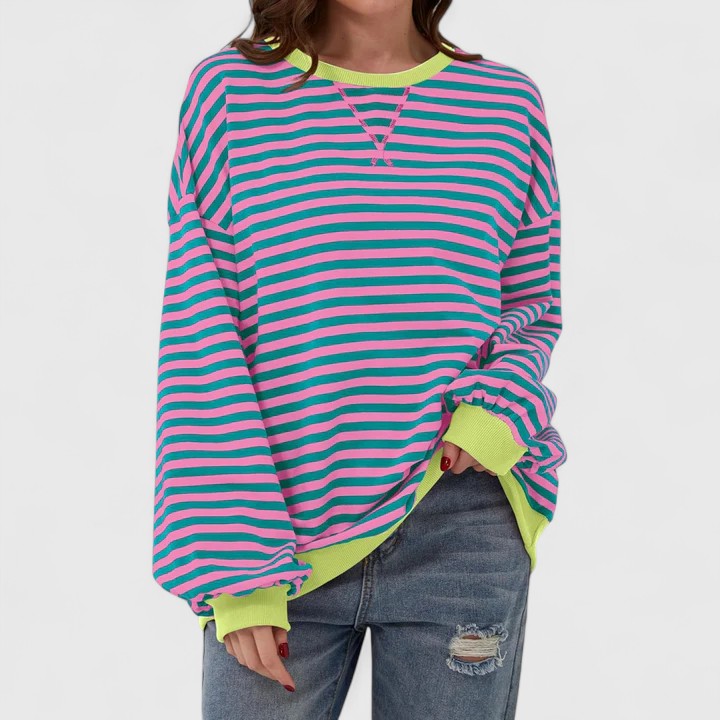 Kayli | Women's Oversized Striped Sweater