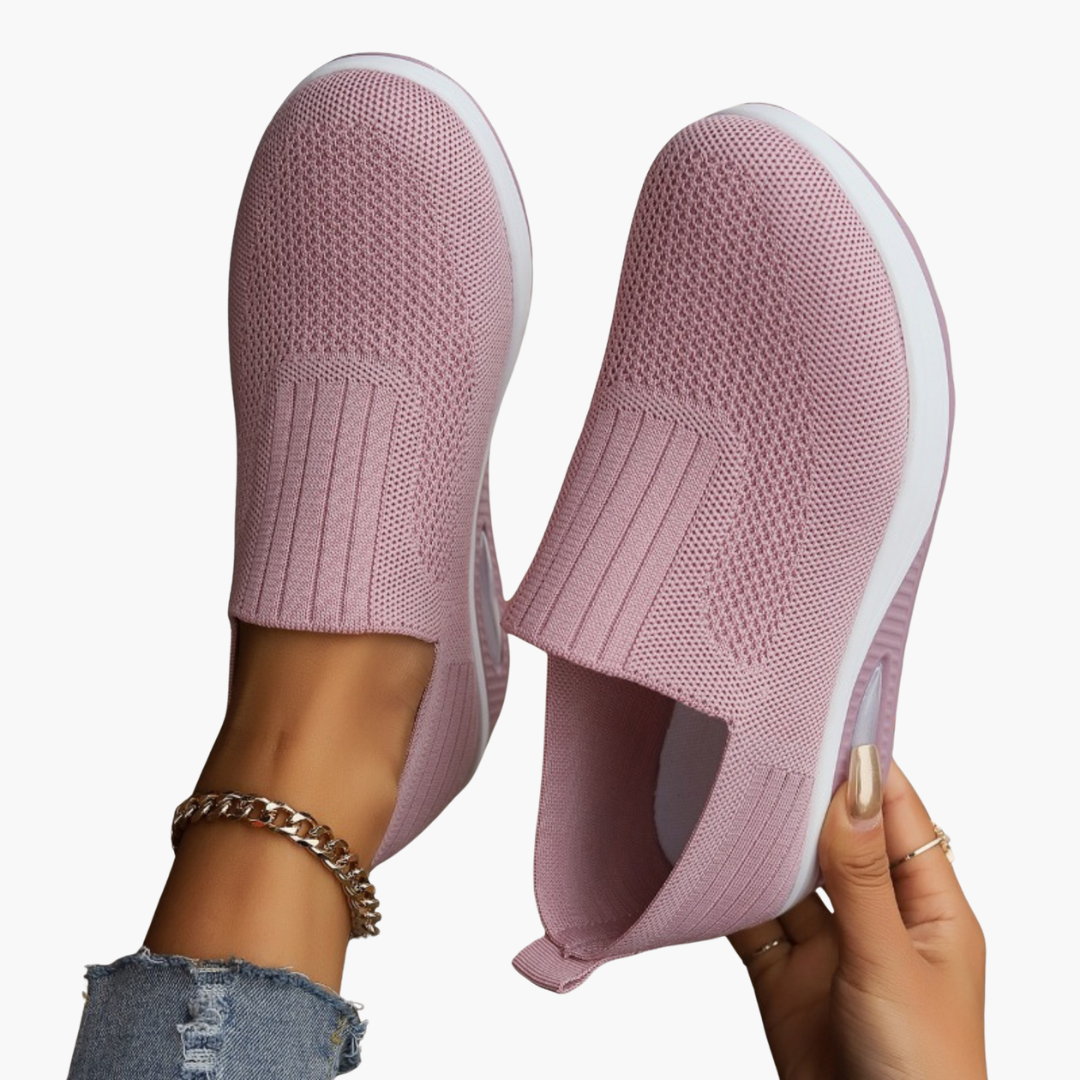 Knit Slip-On Air Cushion Platform Sneaker