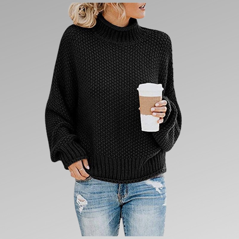 Valerianne | Women's Chunky Knit Turtleneck Sweater