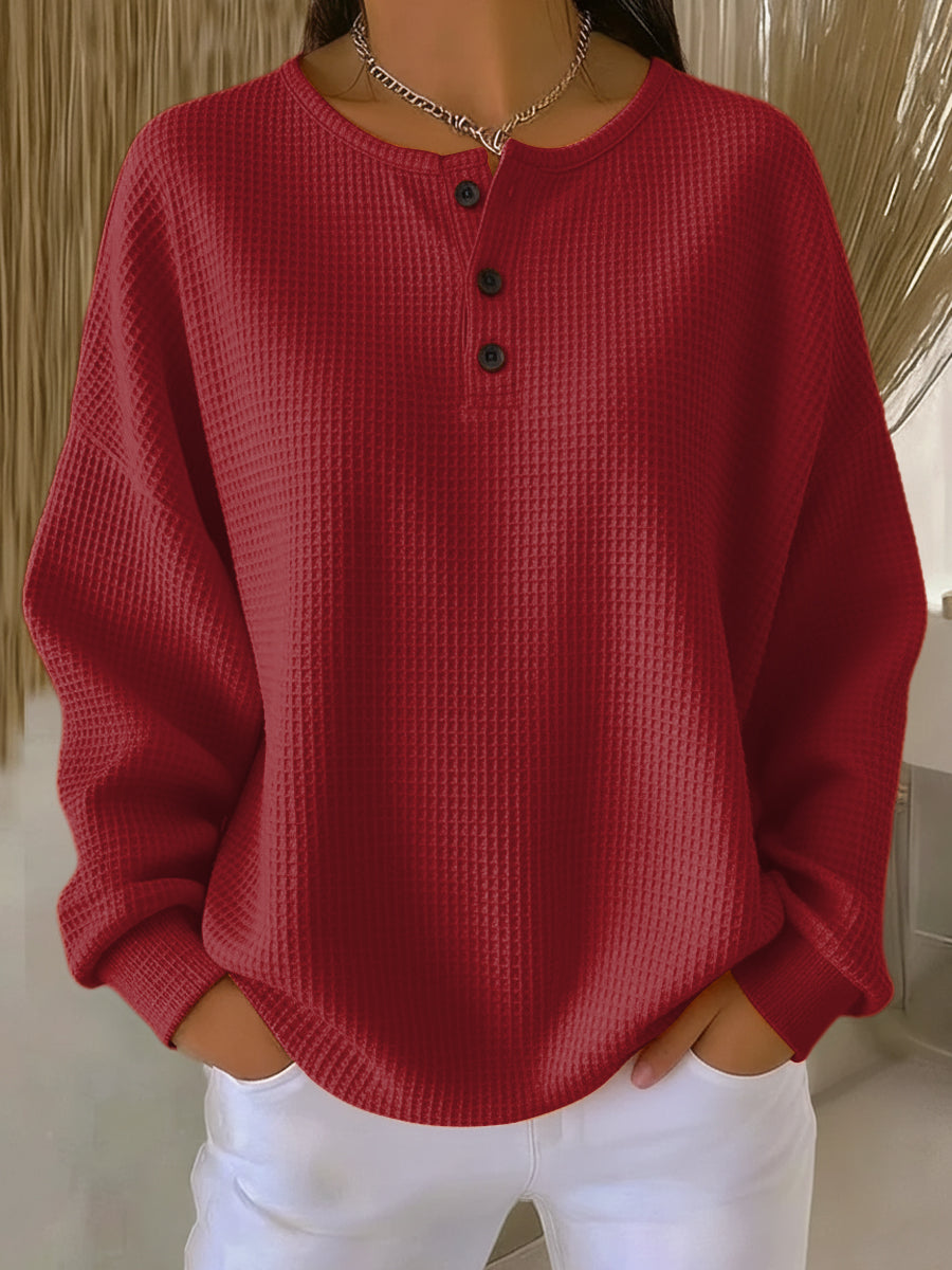 Anna | Women's Waffle Knit Sweater