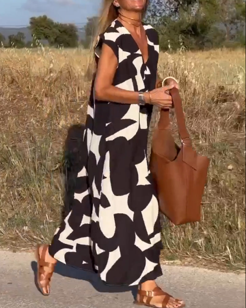 Kendall - Relaxed Abstract Dress
