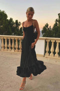Ruffle Hem Homecoming Dress