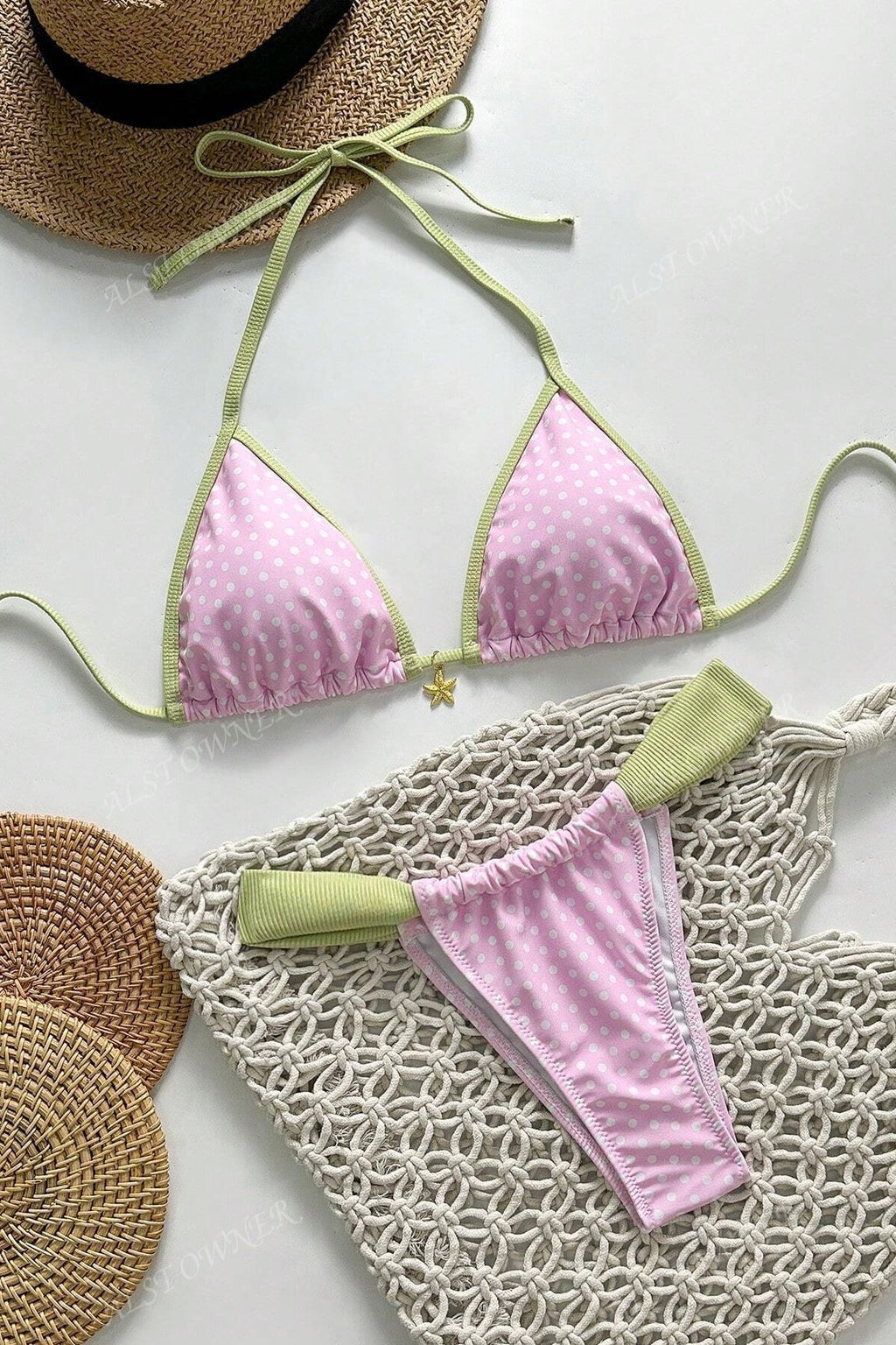 Sexy Triangle Cup Two Piece Swim Set