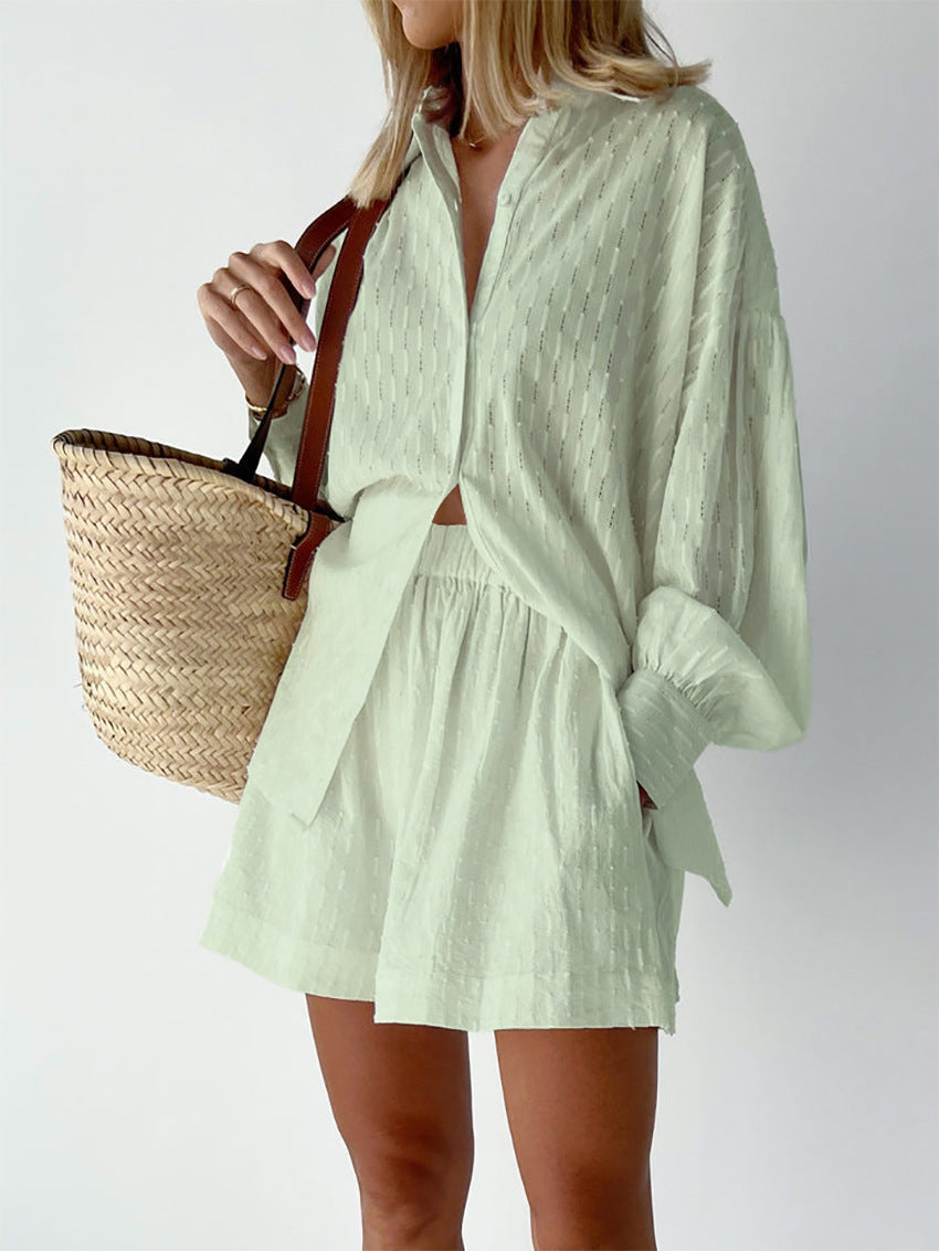 Cesca | Chic Shirt & Shorts Set ( Almost Out Of Stock)