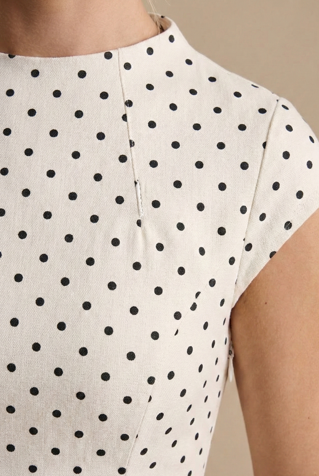Polka Dot Cap Sleeve Pleated A Line Maxi Dress - Wedding Guest